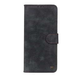 Θήκη iPhone 13 Βιβλίο Μαύρο Antelope Texture Magnetic Buckle Horizontal Flip PU Leather Case with Card Slots Black