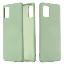Θήκη Xiaomi Mi 10 Lite 5G Σιλικόνης Πράσινη Solid Color Liquid Silicone Shockproof Full Coverage Protective Case Green