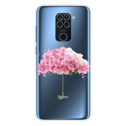 Θήκη Xiaomi Redmi Note 9 Σιλικόνης Ομπρέλα Shockproof Painted TPU Protective Case Flower Umbrella