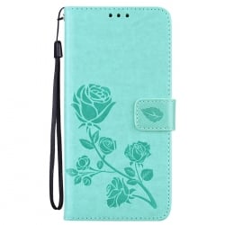 Θήκη Samsung Galaxy A32 4G Βιβλίο Βεραμάν Τριαντάφυλλο Rose Embossed Horizontal Flip Case Mint