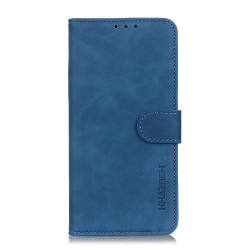 Θήκη Xiaomi 11T / 11T Pro Βιβλίο Μπλε KHAZNEH Texture PU + TPU Horizontal Flip Case with Holder & Card Slots Blue