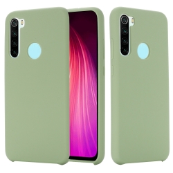 Θήκη Xiaomi Redmi Note 8 / Note 8 2021 Σιλικόνης Πράσινη Pure Color Liquid Silicone Shockproof Full Coverage Case Green