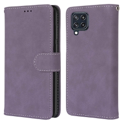 Θήκη Samsung Galaxy A22 4G / M32 4G Βιβλίο Μωβ Retro Frosted Horizontal Flip PU Leather Case With Holder & Card Purple