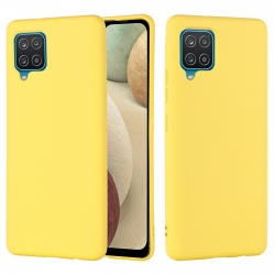 Θήκη Samsung Galaxy A22 4G / M32 4G Σιλικόνης Κίτρινη Solid Color Liquid Silicone Shockproof Case Yellow