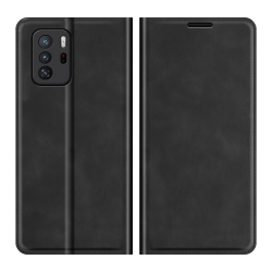 Θήκη Xiaomi Poco X3 GT Βιβλίο Μαύρο Retro-skin Business Magnetic Suction Case with Holder Black