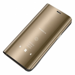 Θήκη Xiaomi Mi 10 Lite 5G Βιβλίο Χρυσό Clear View Stand Gold