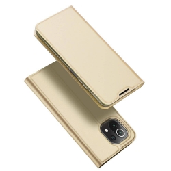 Θήκη Xiaomi Mi 11 Lite 4G / Mi 11 Lite 5G Βιβλίο Χρυσό Dux Ducis Skin Pro Book Case Gold