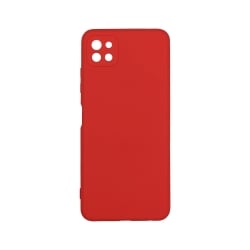 Θήκη Samsung Galaxy A22 5G Σιλικόνης Κόκκινη Slim Fit Liquid Silicone Case Red