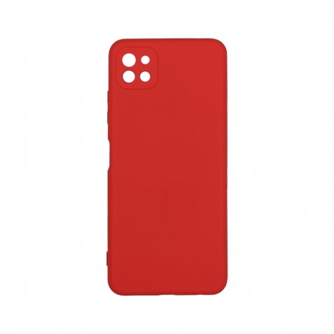 Θήκη Samsung Galaxy A22 5G Σιλικόνης Κόκκινη Slim Fit Liquid Silicone Case Red