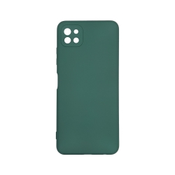 Θήκη Samsung Galaxy A22 5G Σιλικόνης Σκούρο Πράσινη Slim Fit Liquid Silicone Case Forest Green