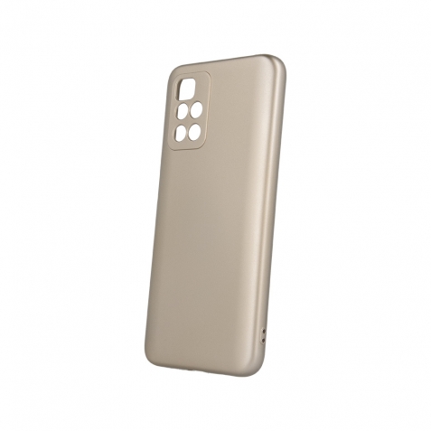 Xiaomi Redmi 10 / Redmi 10 2022 Θήκη Σιλικόνης Χρυσή Metallic Silicone Case Gold