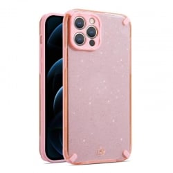 iPhone 12 Σκληρή Θήκη Ροζ Armor Glitter Case Pink