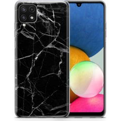 Samsung Galaxy A22 4G / M32 4G Θήκη Σιλικόνης Μάρμαρο Wozinsky Marble TPU Silicone Case Black