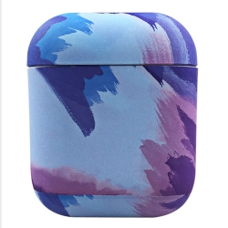 Watercolor Colorful Hard Case Θήκη σε Μπλε χρώμα για Apple Airpods 1 / 2
