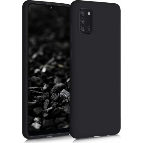 Samsung Galaxy A31 Θήκη Σιλικόνης Μαύρη Matt TPU Silicone Case Black