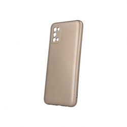 Samsung Galaxy A03s Θήκη Σιλικόνης Χρυσή Metallic Silicone Case Gold