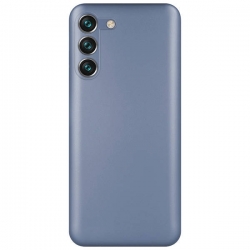 Samsung Galaxy S22 5G Θήκη Σιλικόνης Απαλό Μπλε Metallic Silicone Case Light Blue