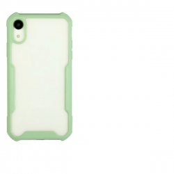 iPhone X / XS Θήκη Με Πράσινο Περίγραμμα Και Διάφανη Πλάτη Acrylic + Color TPU Shockproof Case Avocado