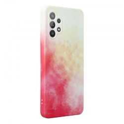 Samsung Galaxy A53 5G Θήκη Σιλικόνης Forcell Pop Design 3 Back Cover Red / White