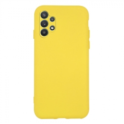 Θήκη Samsung Galaxy A32 4G Σιλικόνης Κίτρινη Slim Fit Liquid Silicone Case Yellow
