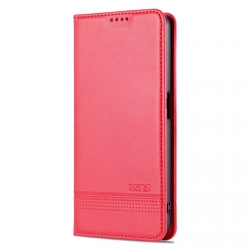 Realme 9i Θήκη Βιβλίο Κόκκινο AZNS Magnetic Calf Texture Flip Phone Case Red