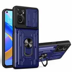 Realme 9i Θήκη Μπλε Με Σταντ Sliding Camshield Card Phone Case Blue