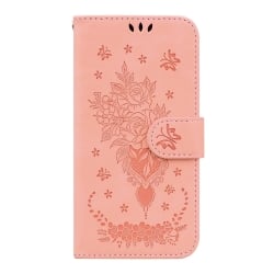 Samsung Galaxy A33 5G Θήκη Βιβλίο Ροζ Butterfly Rose Embossed Phone Case Pink