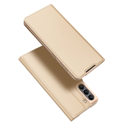Samsung Galaxy S21 FE 5G Θήκη Βιβλίο Χρυσό Dux Ducis Skin Pro Book Case Gold