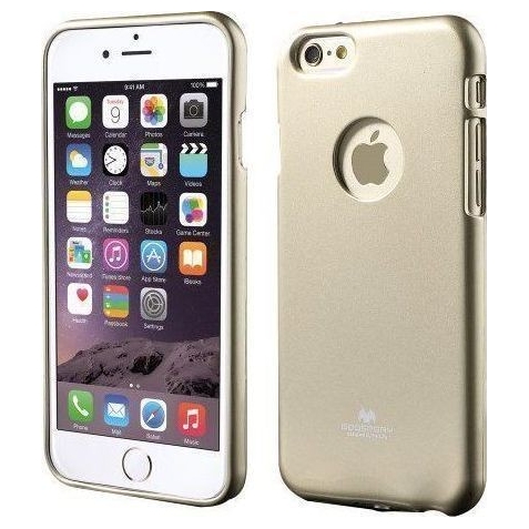 iPhone 6 Plus / 6s Plus Goospery Jelly Case Θήκη Σιλικόνης Χρυσή Silicone Case Gold