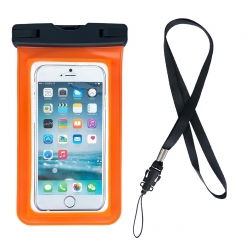 Αδιάβροχη Θήκη Hurtel για Κινητά έως 6.7'' Universal Waterproof Phone Case Orange