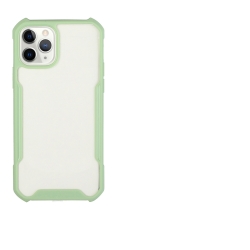 iPhone 12 mini Θήκη Με Πράσινο Περίγραμμα Και Διάφανη Πλάτη Acrylic + Color TPU Shockproof Case Avocado