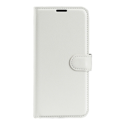 Xiaomi Poco M4 Pro 5G Θήκη Βιβλίο Λευκό Litchi Texture Horizontal Flip Protective Case White