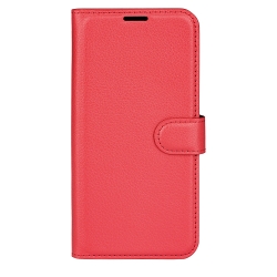 Xiaomi Poco M4 Pro 5G Θήκη Βιβλίο Κόκκινο Litchi Texture Horizontal Flip Protective Case Red