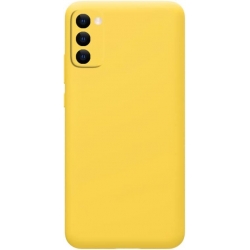 Samsung Galaxy A03s Θήκη Σιλικόνης Κίτρινη Matt TPU Silicone Case Yellow