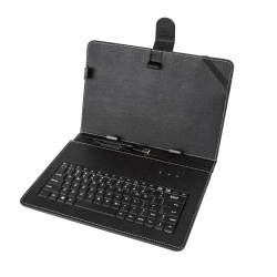 Θήκη με Πληκτρολόγιο για Tablet 7″ Universal Tablet Case with USB Plastic Keyboard Black