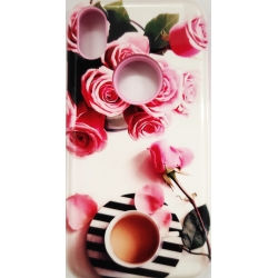 iPhone X / XS Σκληρή Θήκη Σιλικόνης Λουλούδια Silicone Case Design 3