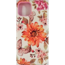 iPhone 11 Pro Σκληρή Θήκη Σιλικόνης Λουλούδια Silicone Case Design 1