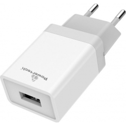 Powertech Φορτιστής Χωρίς Καλώδιο με Θύρα USB-A Λευκός (PT-759)