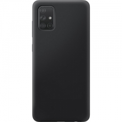 Samsung Galaxy A71 Θήκη Σιλικόνης Μαύρη Soft Touch Silicone Rubber Soft Case Black