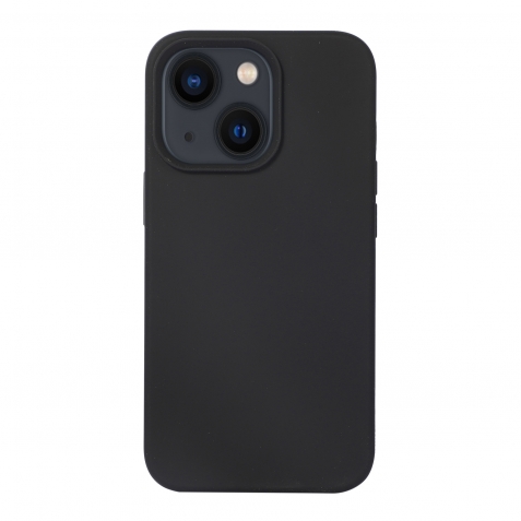 iPhone 14 Θήκη Σιλικόνης Μαύρη Liquid Silicone Phone Case Black