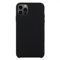 iPhone 13 Pro Θήκη Σιλικόνης Μαύρη Solid Silicone Phone Case Black
