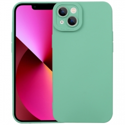 iPhone 14 Θήκη Σιλικόνης Πράσινη Liquid Silicone Full Coverage Phone Case Green