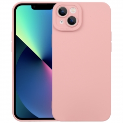 iPhone 14 Plus Θήκη Σιλικόνης Ροζ Liquid Silicone Full Coverage Phone Case Pink