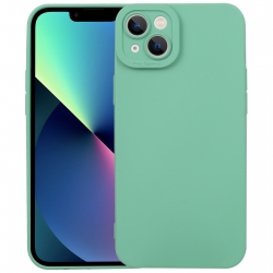 iPhone 14 Plus Θήκη Σιλικόνης Πράσινη Liquid Silicone Full Coverage Phone Case Green
