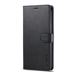 iPhone 14 Θήκη Βιβλίο Μαύρο LC.IMEEKE Calf Texture Phone Case Black