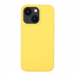 iPhone 14 Plus Θήκη Σιλικόνης Κίτρινη Liquid Silicone Phone Case Yellow