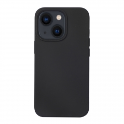 iPhone 14 Plus Θήκη Σιλικόνης Μαύρη Liquid Silicone Phone Case Black