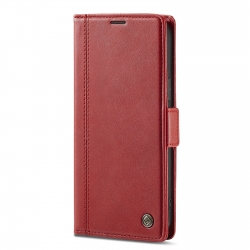 iPhone 14 Plus Θήκη Βιβλίο Κόκκινο LC.IMEEKE Magnetic Buckle Horizontal Flip Case Red