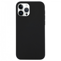 iPhone 14 Pro Θήκη Σιλικόνης Μαύρη Solid Silicone Phone Case Black