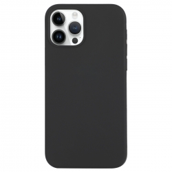 iPhone 14 Pro Θήκη Σιλικόνης Ανθρακί Solid Silicone Phone Case Ash